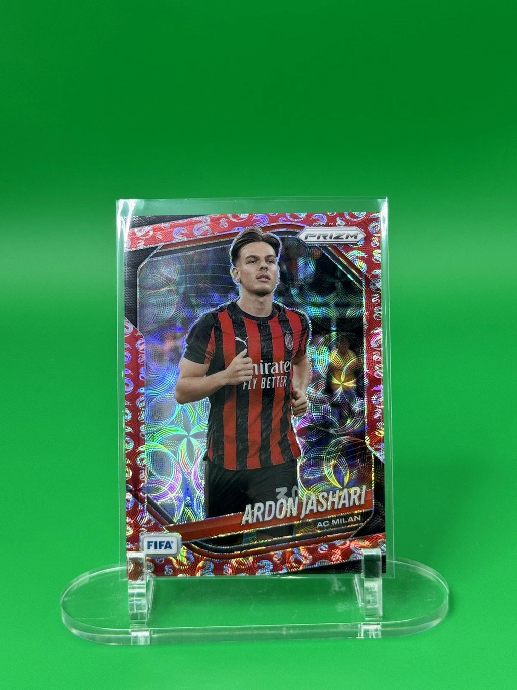 2026 Panini Prizm Fifa Choice AC Milan Ardon Jashari Year of the Snake 33/48 SP front