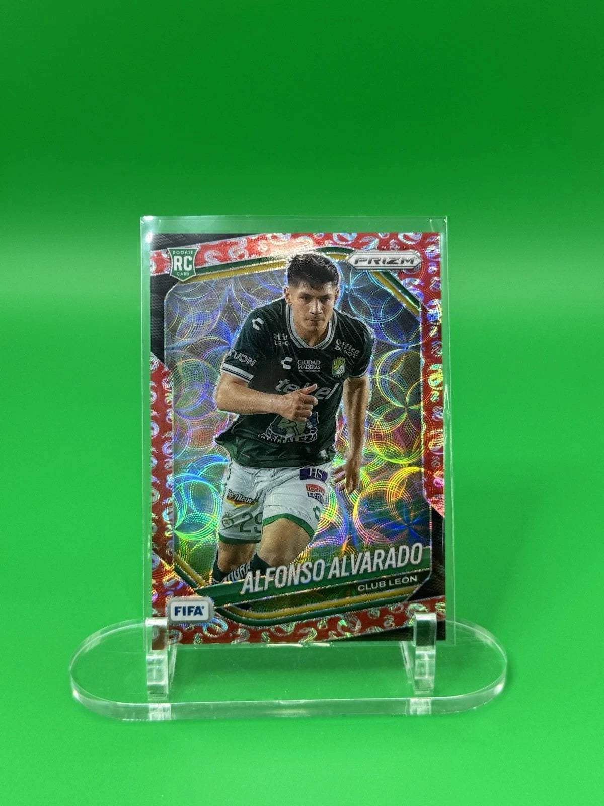 2025-26 Panini Prizm FIFA Choice RC Alfonso Alvarado Year of the Snake 43/48 SP front