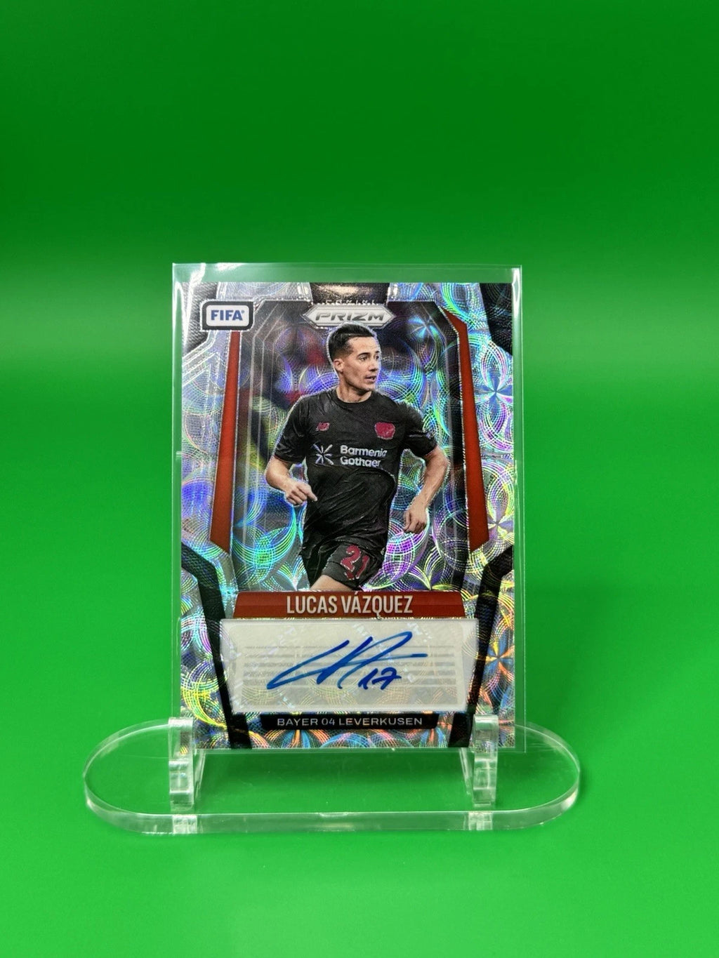 2025-26 Panini Prizm FIFA Soccer Lucas Vazquez Choice Prizm Autograph - Spain front