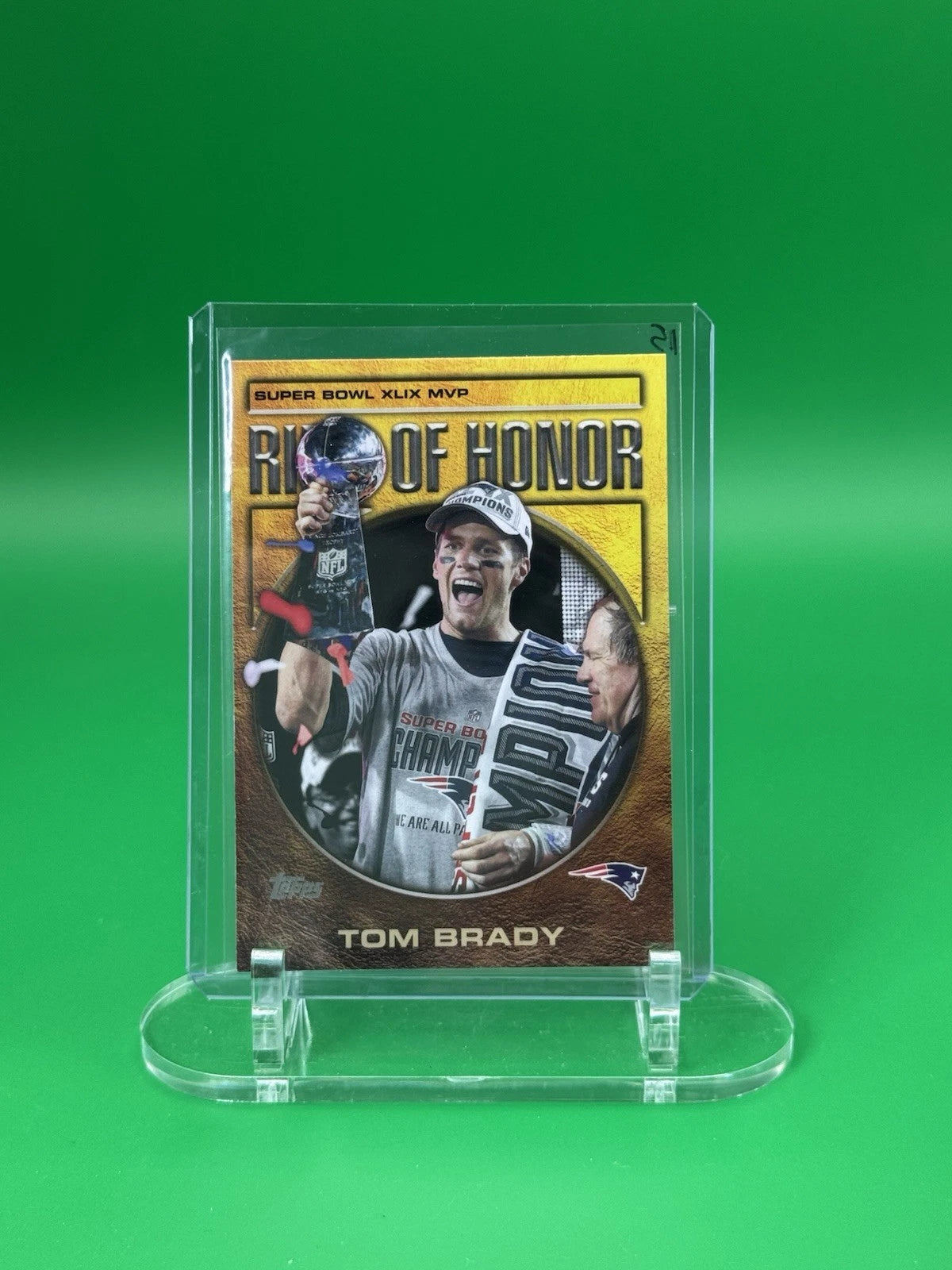 2026 Topps Flagship NFL Tom Brady Ring of Honor Insert New England Patriot ROH-5 front