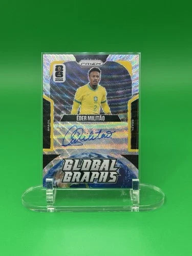 2025-26 Panini Prizm FIFA World Cup Éder Militão Global Graphs Wave Prizm Auto