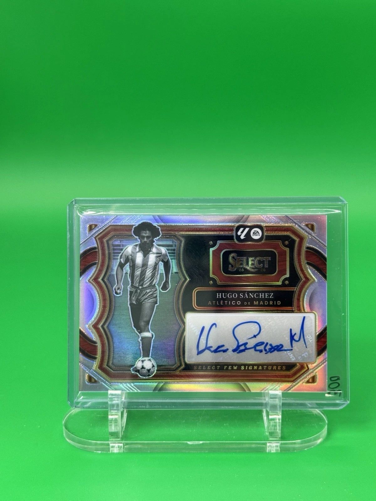 Hugo Sanchez Panini Select LaLiga autograph card
