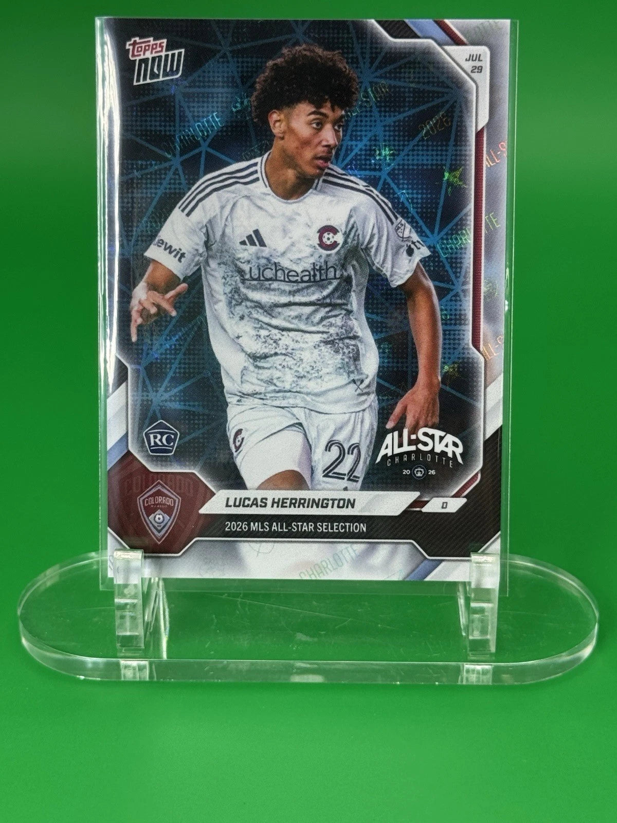 Lucas Herrington 2026 Topps NOW MLS All-Star rookie parallel