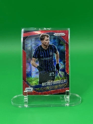 2025-26 Panini Prizm FIFA Choice Nicolò Barella Red Choice 06/88 Inter Milan
