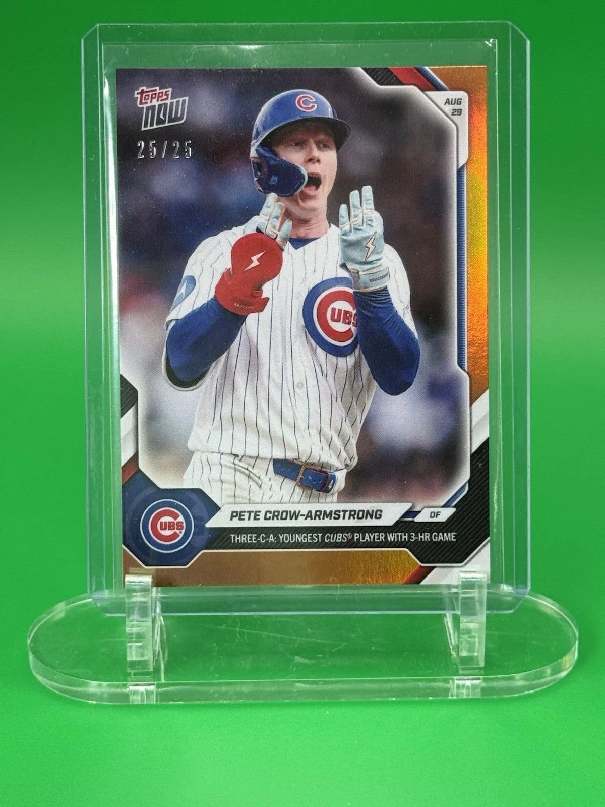 Pete Crow-Armstrong Topps Now 25/25 front