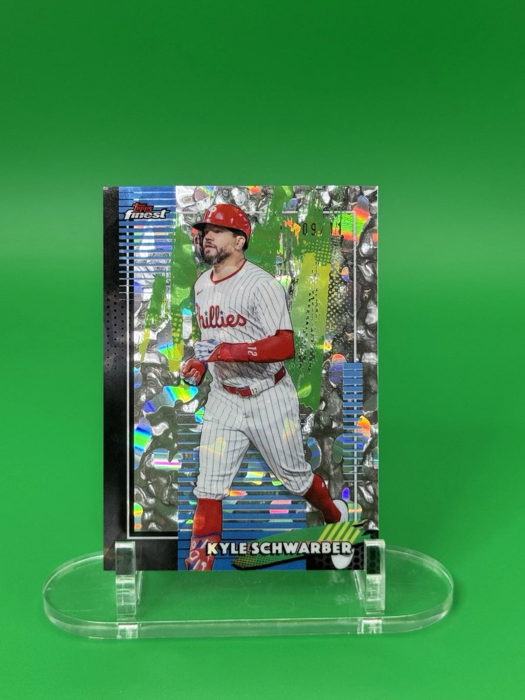 Kyle Schwarber Topps Finest Molten Mercury 09 of 11