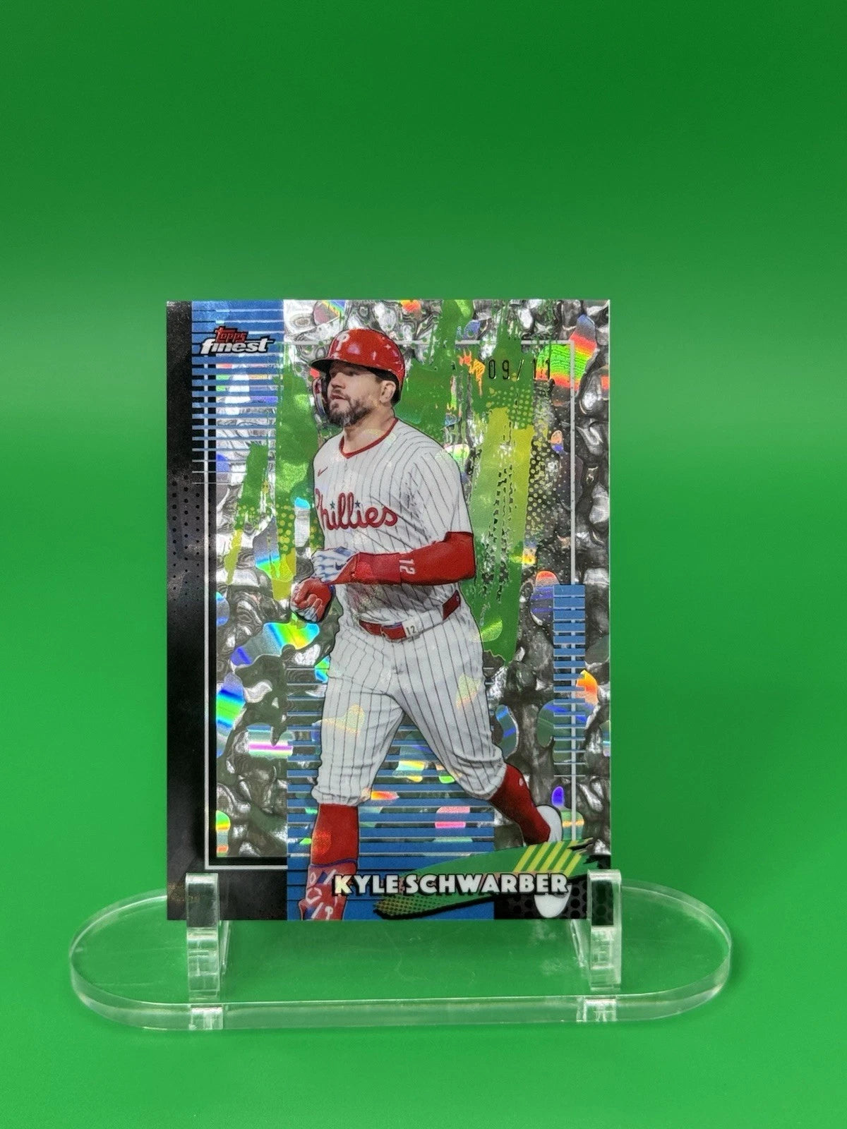 Kyle Schwarber Topps Finest Molten Mercury 09 of 11