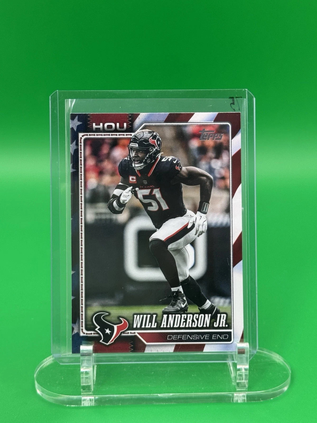 Will Anderson Jr Topps USA Border SSP 06 of 76